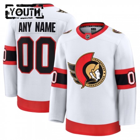 Ottawa Senators tröja Customized Fanatics Premium 2024-25 Vit Borta - NHL Tröjor Barn